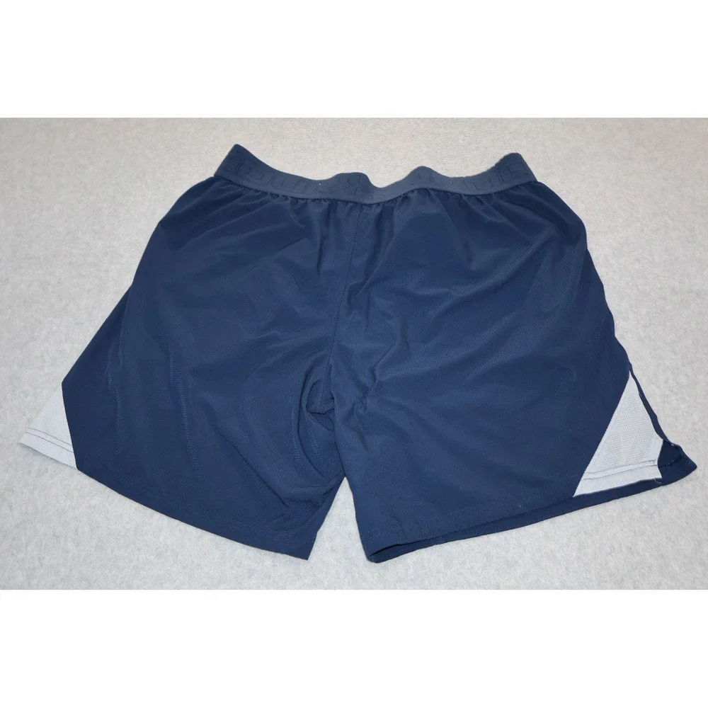 Under Armour Athletic Shorts Mens XL Blue HeatGear Fitted Running Gym 8